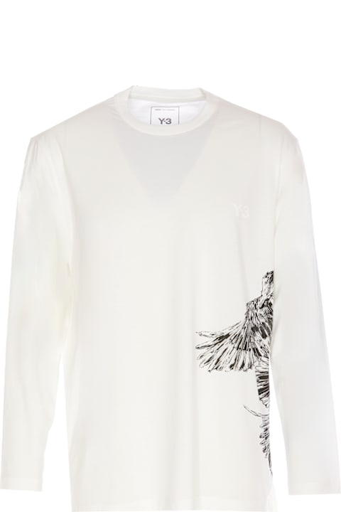 Y-3 Topwear for Men Y-3 Y-3 Graphic Long Sleeves T-shirt