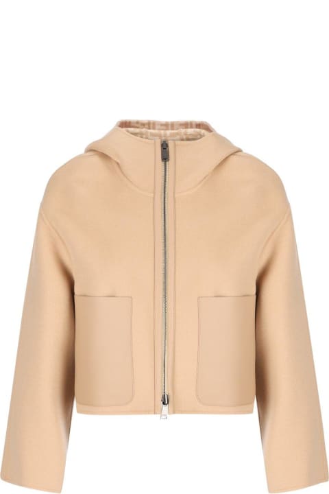 Fendi Clothing for Women Fendi Hooded Zipped Reversible Jacket