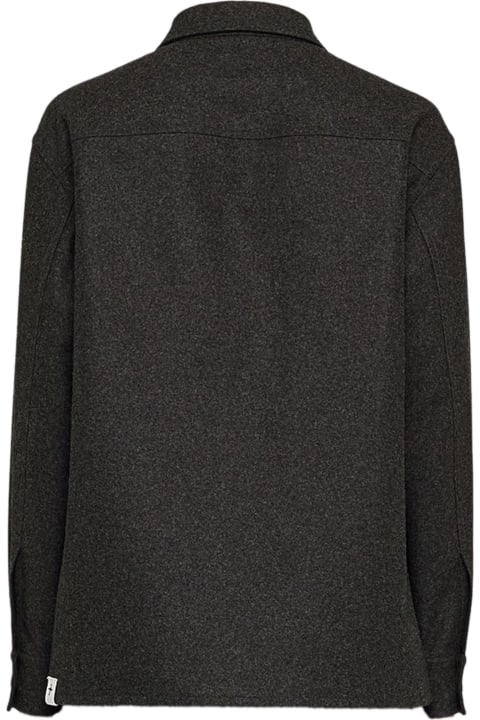 Jil Sander Shirts for Men Jil Sander Virgin Wool Flannel Shirt Jacket