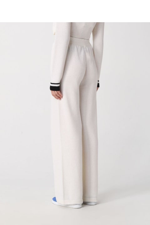 MSGM for Women MSGM Elasticated Waistband Wide-leg Knitted Trousers