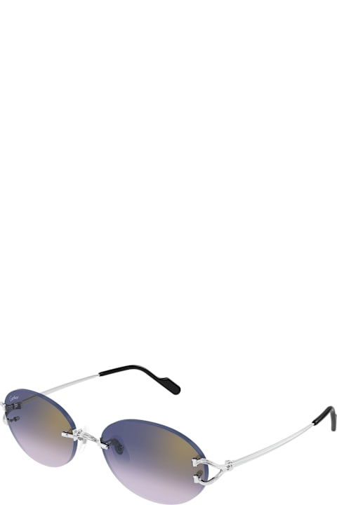 Homeware Cartier Eyewear Décor C De Cartier Ct0551s-003 - Silver Sunglasses
