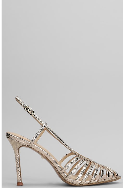 Homeware Lola Cruz Diana 95 Sandals In Platinum Leather