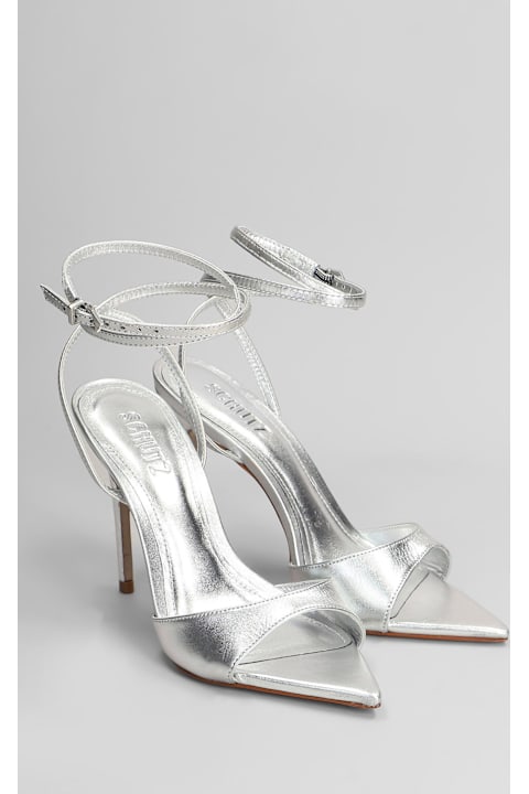 Sandals for Women Schutz Sandals In Silver Leather