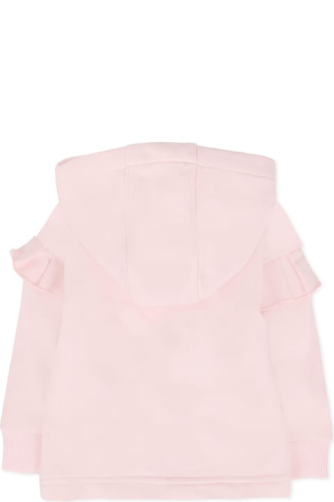 Homeware Givenchy Pink Sweatshirt For Baby Girl With Logo