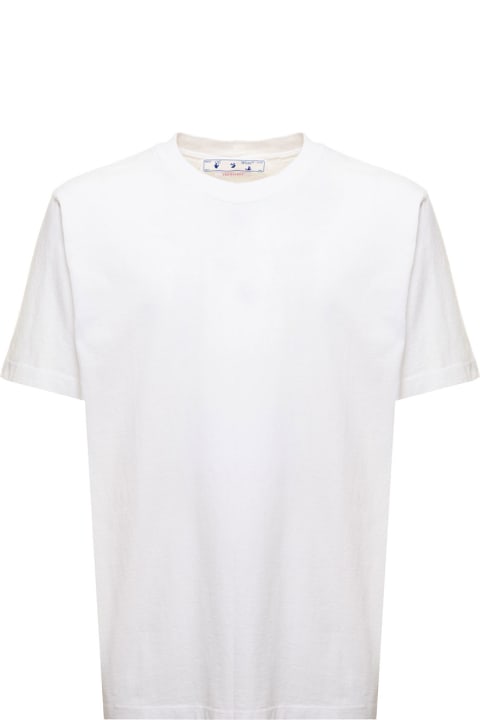 Off White Man's White Cotton T-shirt With  Caravaggio Print