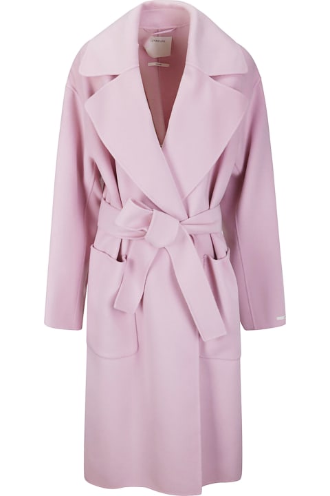 SportMax Coats & Jackets for Women SportMax Pink Polka Coat