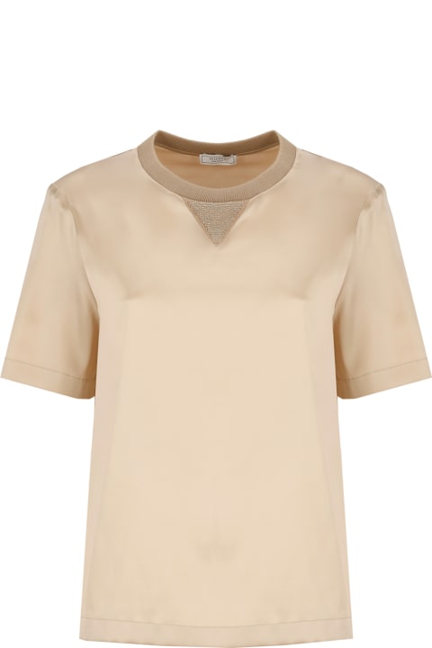 Peserico Topwear for Women Peserico Silk And Cotton T-shirt