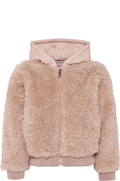 Homeware Moncler Beige Eco-fur For Kids With Logo