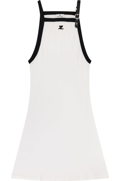 Courrèges Dresses for Women Courrèges Buckle Detailed Halter-neck Dress