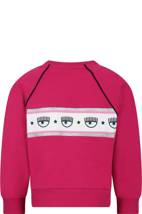 Sweaters & Sweatshirts for Girls Chiara Ferragni Sweatshirt For Girl With Flirting Eyes