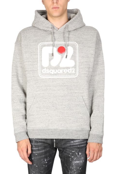 Homeware Dsquared2 Camo Patch Herca Anorak Sweatshirt