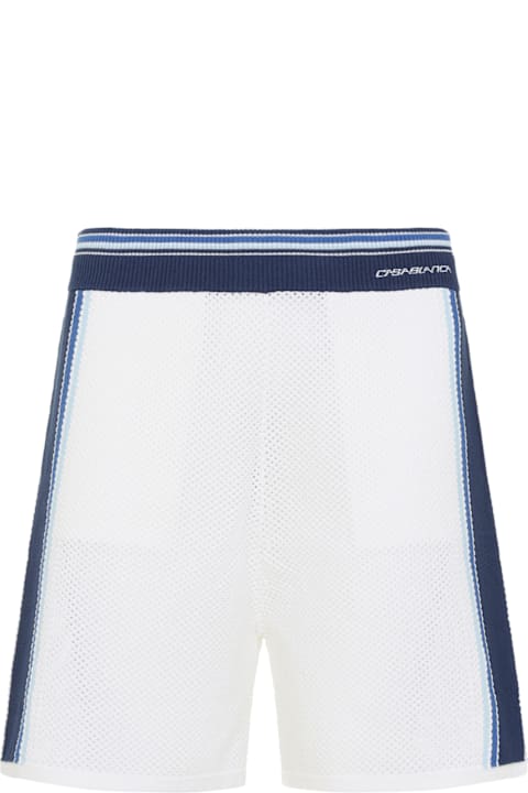 Casablanca for Kids Casablanca Mesh Stripe Shorts