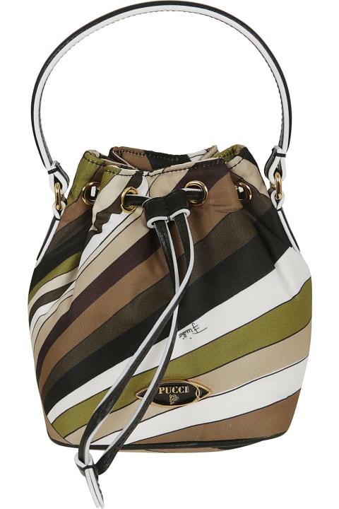 Totes for Women Pucci Drawtring Pouch Bag Small - Nylon