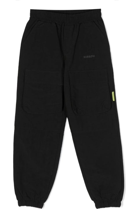 Homeware Barrow Black Technical Fabric Joggers With Tone Logo