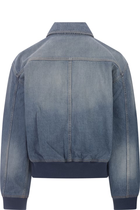 Fashion for Women Givenchy Medium Blue Denim Bomber Jacket