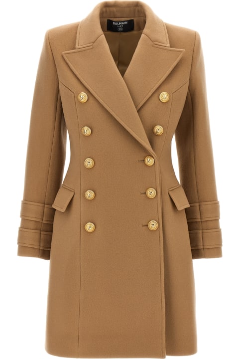 Coats & Jackets Sale for Women Balmain Cashmere Double-breasted Coat