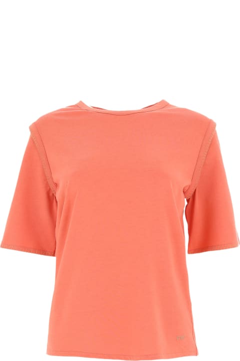Fay for Women Fay T-shirt In Dark Orange-red