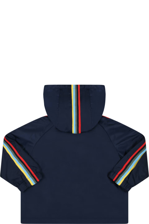 Blue Jacket For Baby Boy With Vegetables