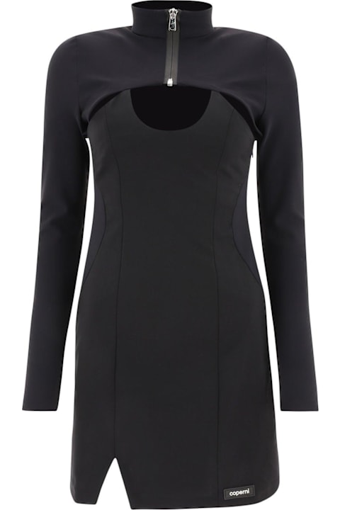 Coperni for Women Coperni Hybrid Long Sleeved Mini Dress Dress