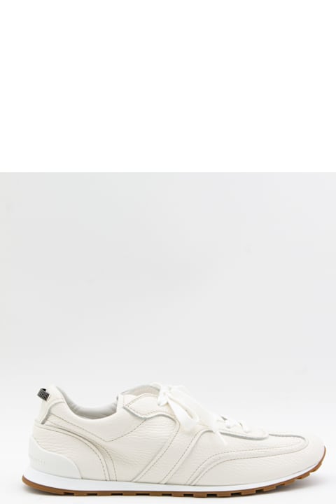 Brunello Cucinelli White Leather Sneakers