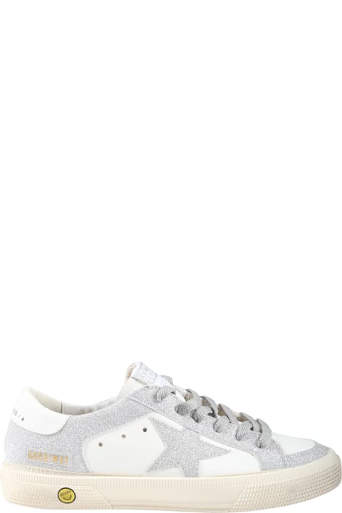 White Sneakers For Girl With Star
