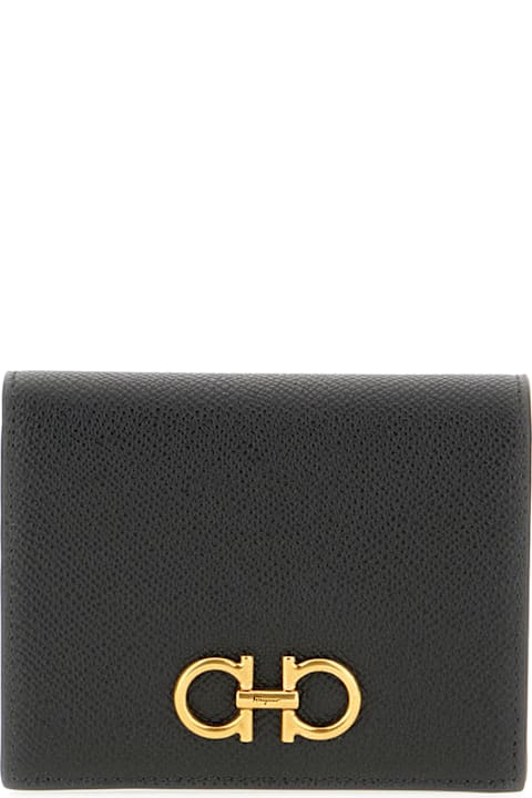 Ferragamo إكسسوارات لـ السيدات Ferragamo Black Leather Wallet