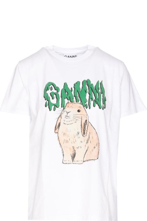 Ganni for Women Ganni Bunny Print T-shirt