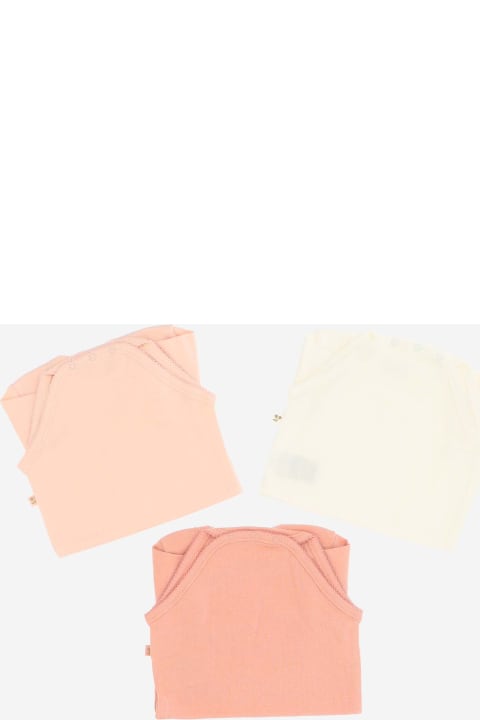 Bonpoint لـ رُضع أولاد Bonpoint Set Of Three Cotton Bodysuits