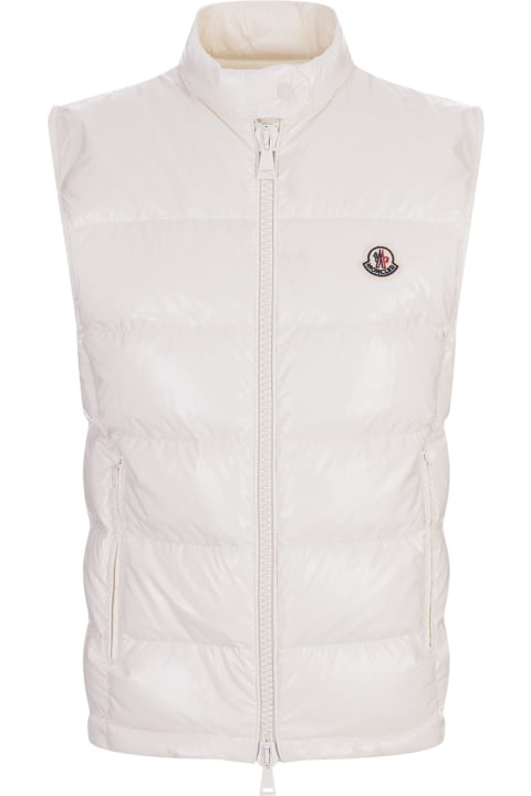 Coats & Jackets for Women Moncler White Alcibia Padded Vest