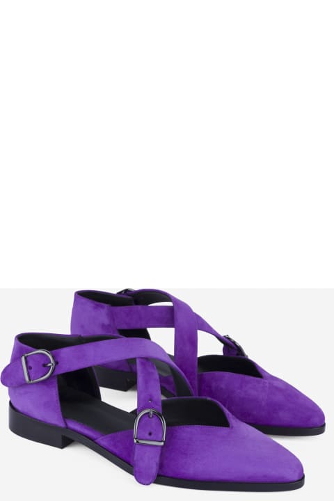 أحذية مسطحة لـ السيدات CB Made in Italy Suede Flats Croce
