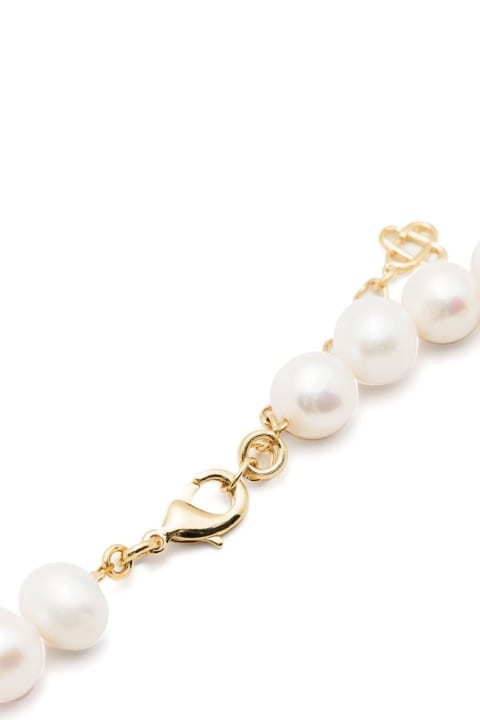 Necklaces for Women Casablanca Chunky Pearl Logo Necklace