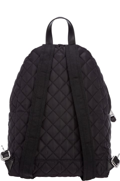 Moschino حقائب ظهر لـ السيدات Moschino Logo Plaque Quilted Backpack