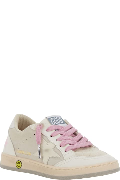 Homeware Golden Goose 'superstar' White Low-top Sneakers With Side Star In Leather Girl