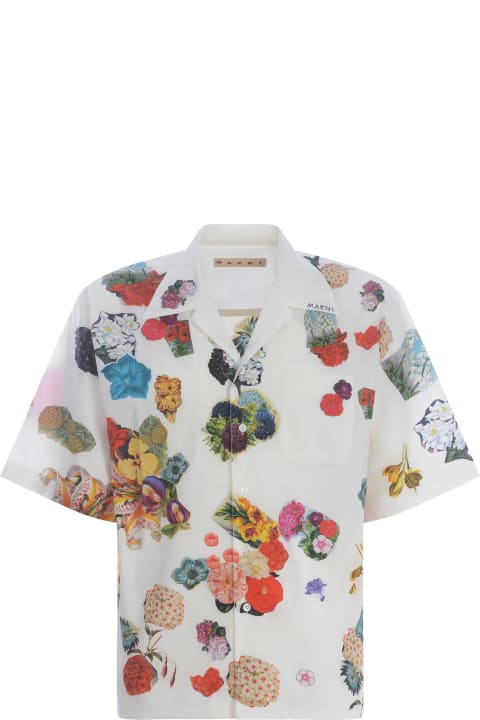 Marni Men Marni 'flowers Collage' Shirt