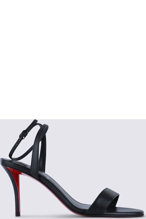Christian Louboutin Black Nappa Miss Z 80 Sandal