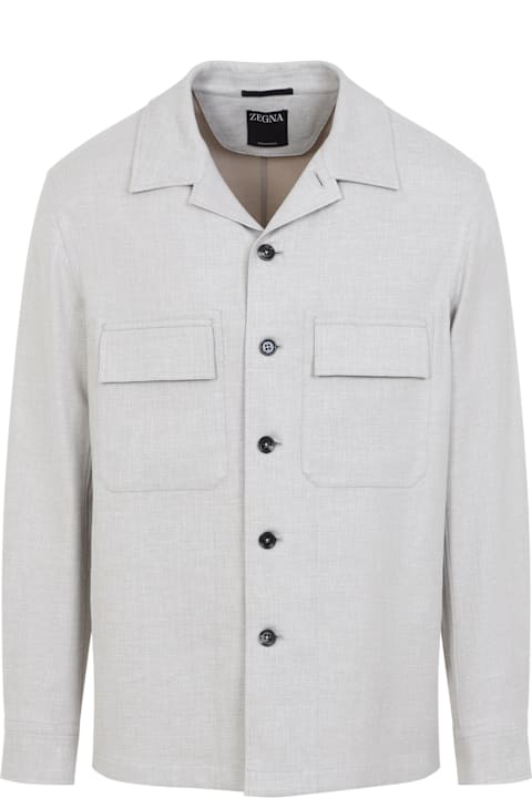Zegna for Kids Zegna Linen Shirt