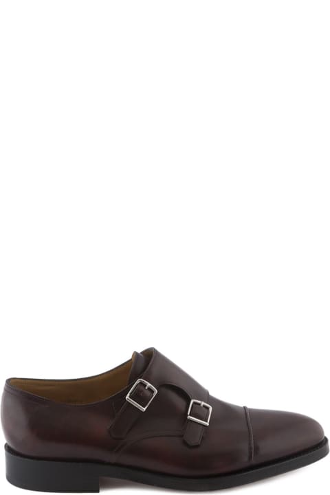 John Lobb Loafers & Boat Shoes for Men John Lobb William Ii Claret Misty Calf Monk Strap Shoe