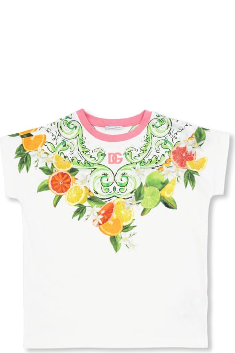Dolce & Gabbana for Kids Dolce & Gabbana Dolce & Gabbana Kids T-shirt With Citrus Motif