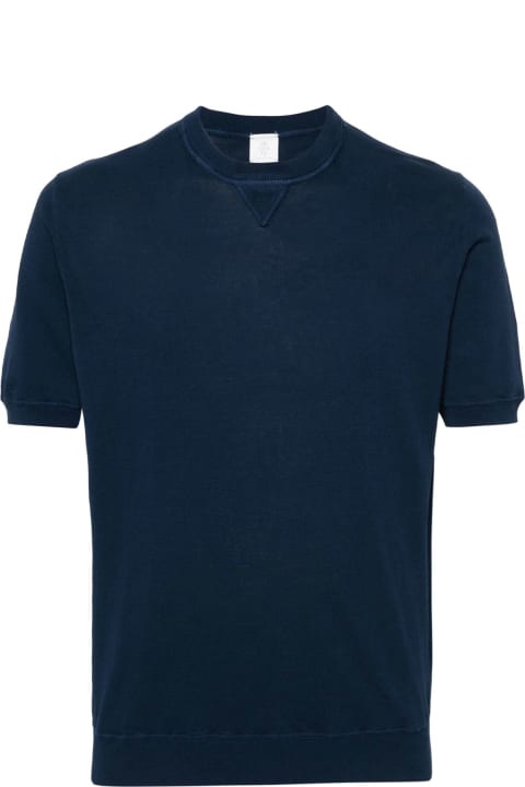 メンズ Eleventyのトップス Eleventy Blue Crew-neck T-shirt