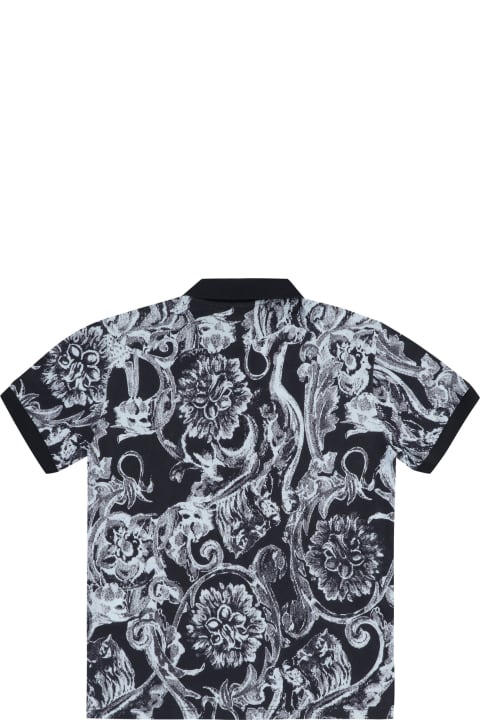 Young Versace for Kids Young Versace Cotton-piqué Polo Shirt
