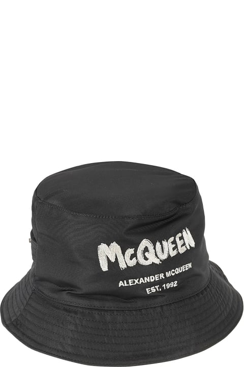 Fashion for Men Alexander McQueen Logo Bucket Hat