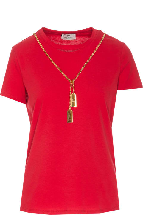 Elisabetta Franchi Topwear for Women Elisabetta Franchi Jersey T-shirt With Necklace