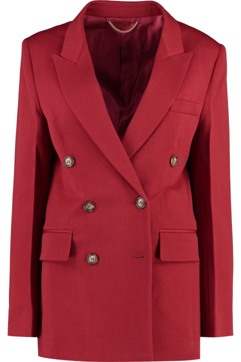 Victoria Beckham Coats & Jackets for Women Victoria Beckham Double-breasted Wool Blazer