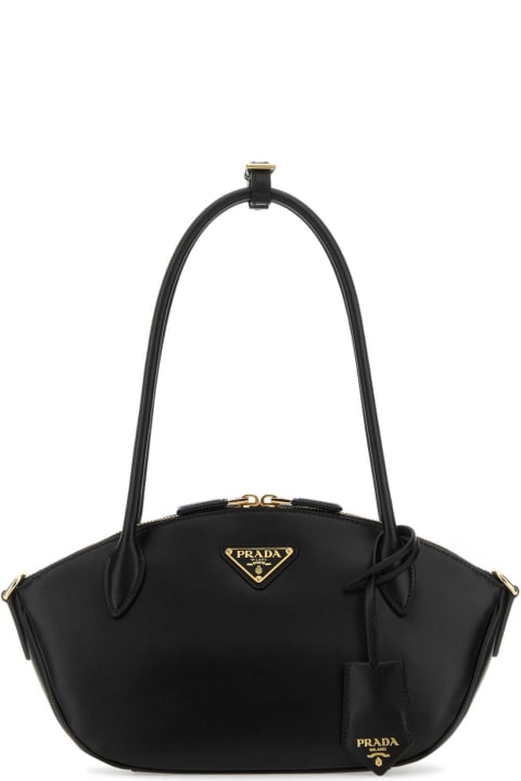 Totes for Women Prada Black Leather Small Handbag