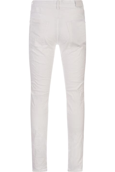 Pants for Men Purple Brand P001 Jacquard Monogram Jeans In White