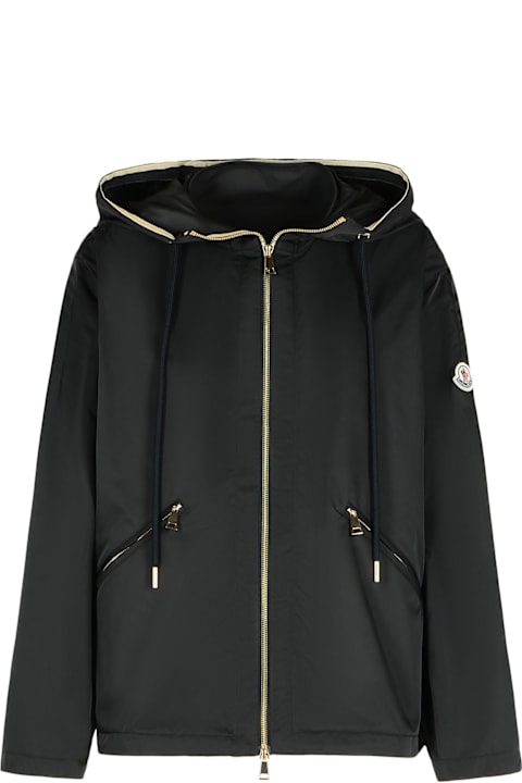 Coats & Jackets for Women Moncler 'cassiopera' Black Polyamide Jacket
