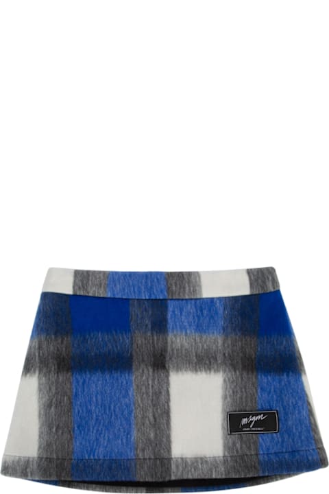 Homeware MSGM Check Cloth Mini Skirt Girl