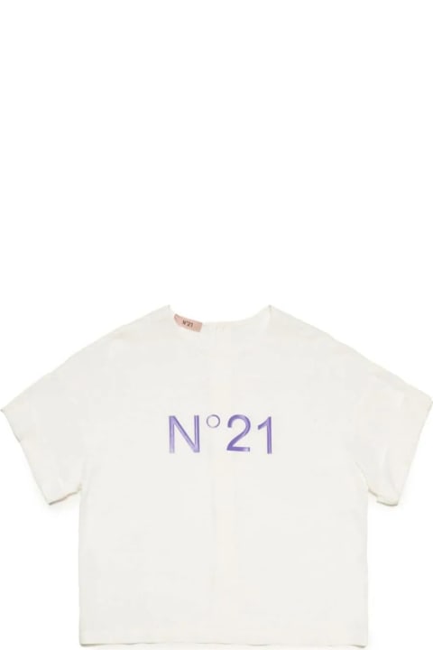 N.21 Topwear for Girls N.21 Camicia Con Logo