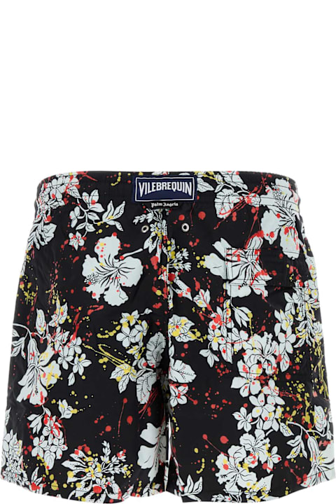أدوات منزلية Palm Angels Printed Nylon Palm Angels X Vilebrequin Swimming Shorts