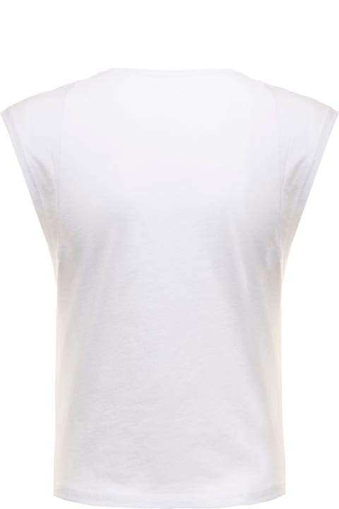 Frame Woman's Le High Muscle White Cotton T-shirt